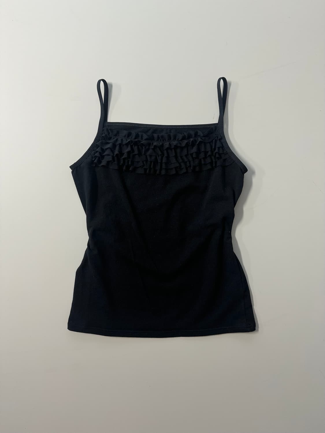 스트라이프 패턴 러플 니트 원피스 슬리브리스 2pcs SET 상품이미지10