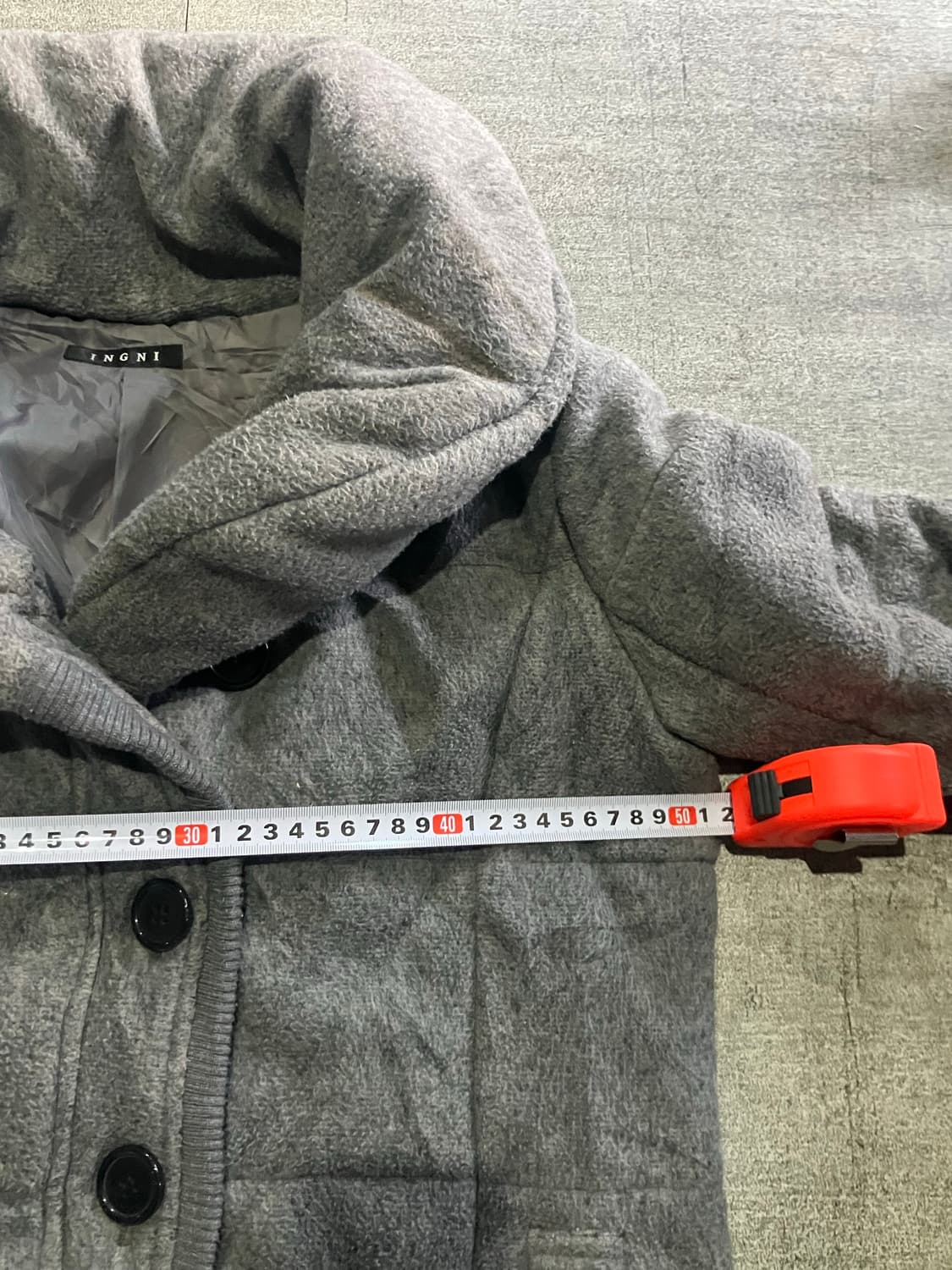 일본빈티지 Ingni 히구미모리걸 할메카지 더플라운딩코트 상품이미지2