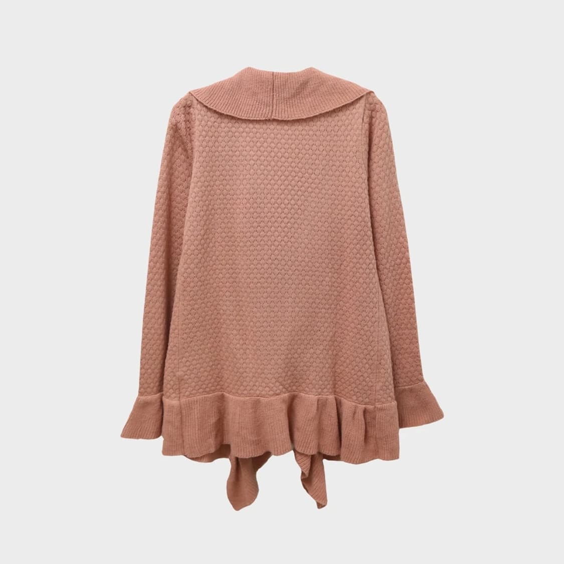 액시즈팜 딸기우유 프릴 니트 가디건 66084 상품이미지2