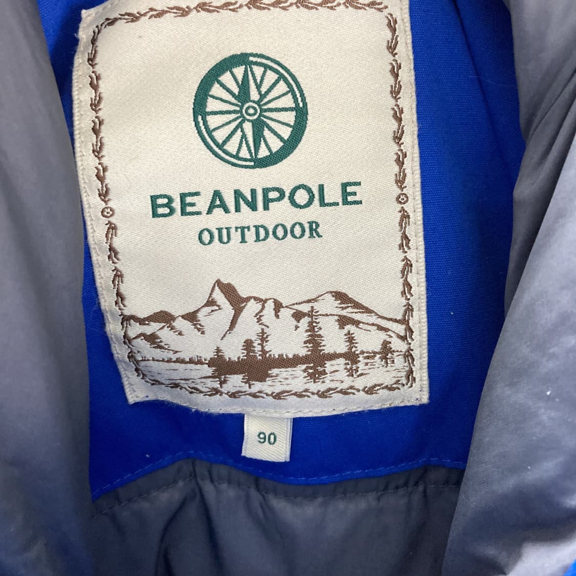 빈폴아웃도어 남성덕다운패딩자켓 블루 90  상품이미지4