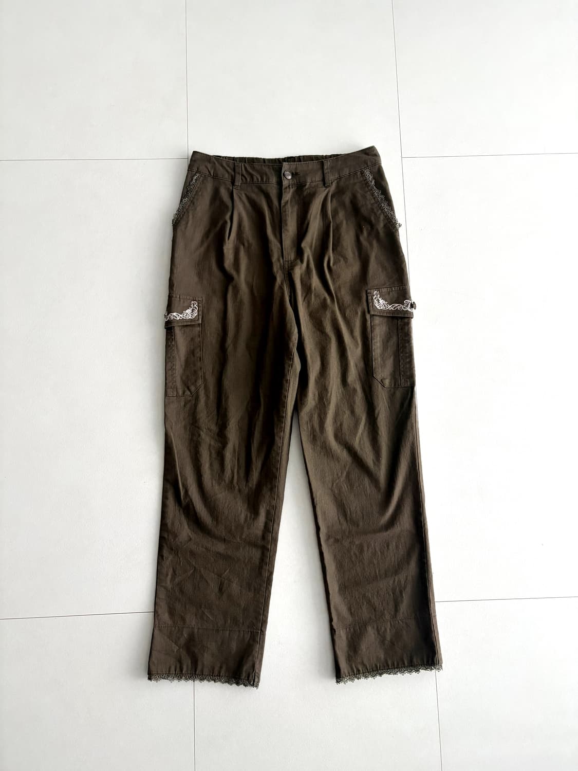 axes femme) lace cargo pants 상품이미지7