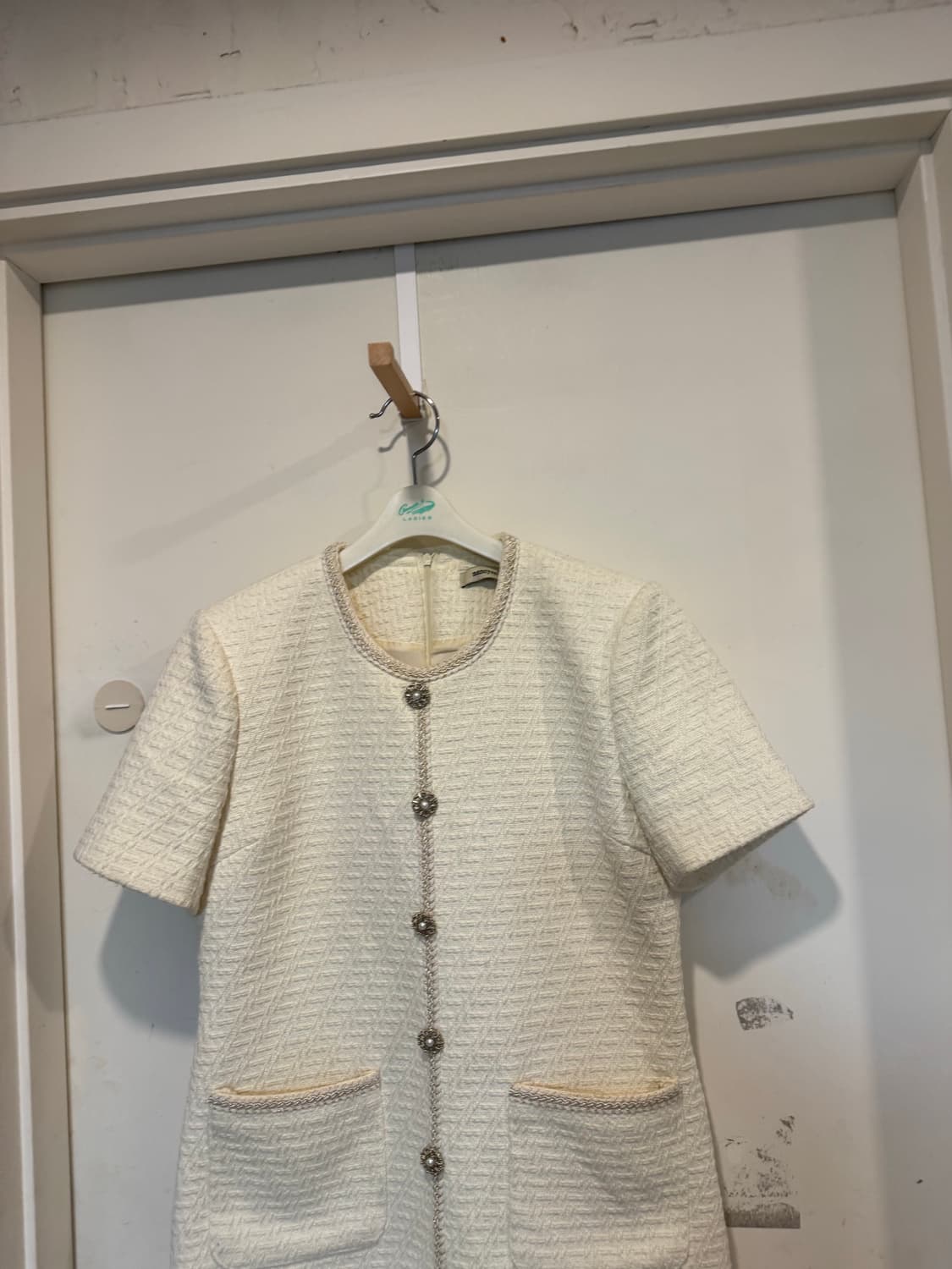 낸시렐라 반필 트위드 원피스 상품이미지5