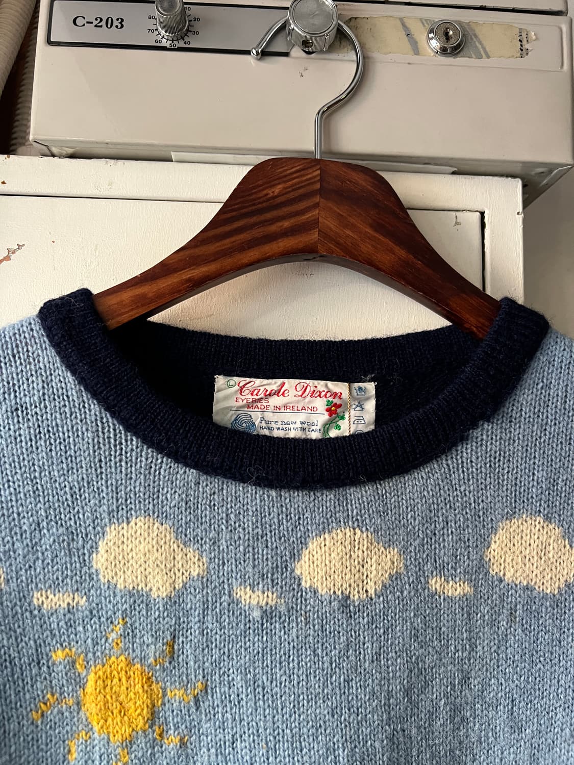 [L]90's 아일랜드 빌리지 퓨어 울 니트 상품이미지2