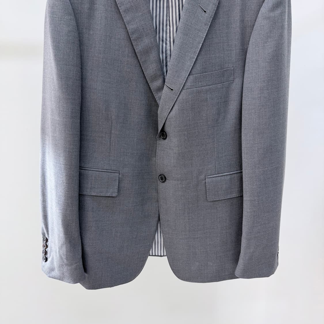 [S+급/3] 톰브라운 울 트윌 클래식 수트 정장 그레이 상품이미지3