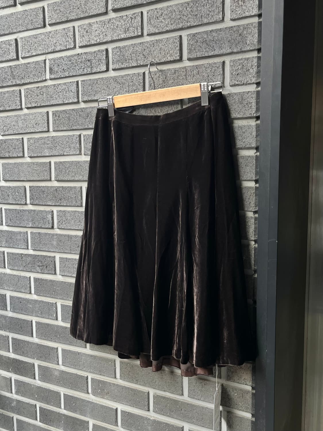 BURBERRY 버버리 벨벳 플레어 스커트 상품이미지6