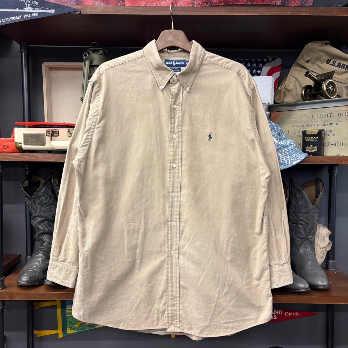 90s 폴로 랄프로렌 블레이크 루즈핏 버튼다운 코튼셔츠 N747 상품이미지1