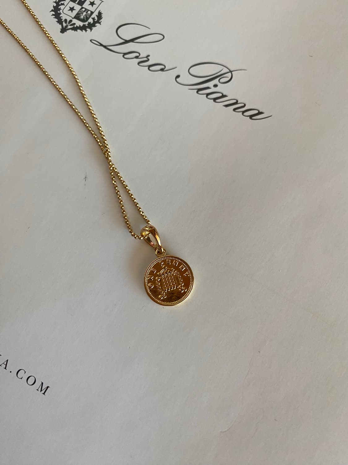 빈티지 금장 코인 팬던트 목걸이 엘리자베스 상품이미지2