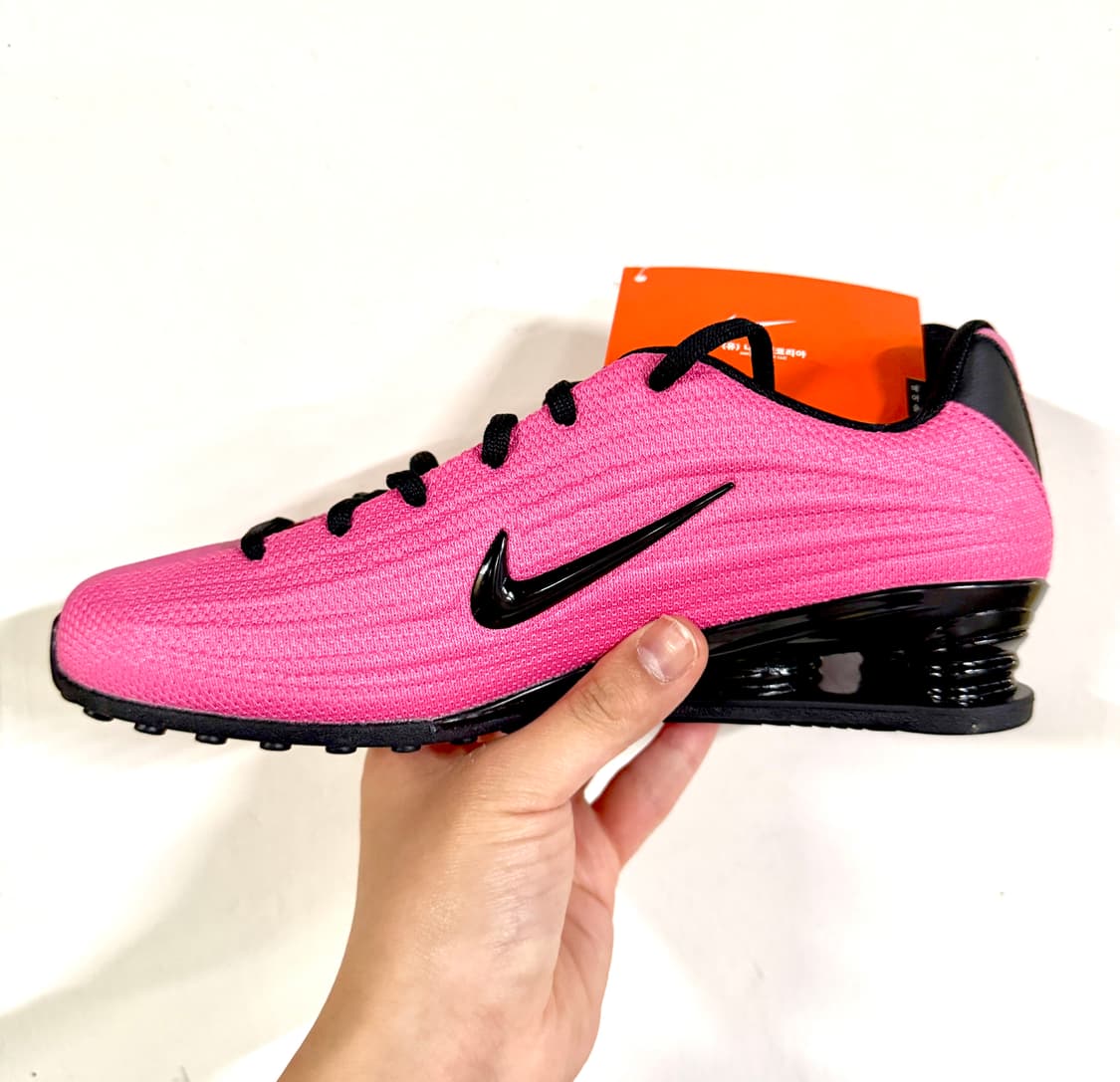 (230)(새상품)나이키 스니커즈 샥스 Z 핑크 블랙 상품이미지1