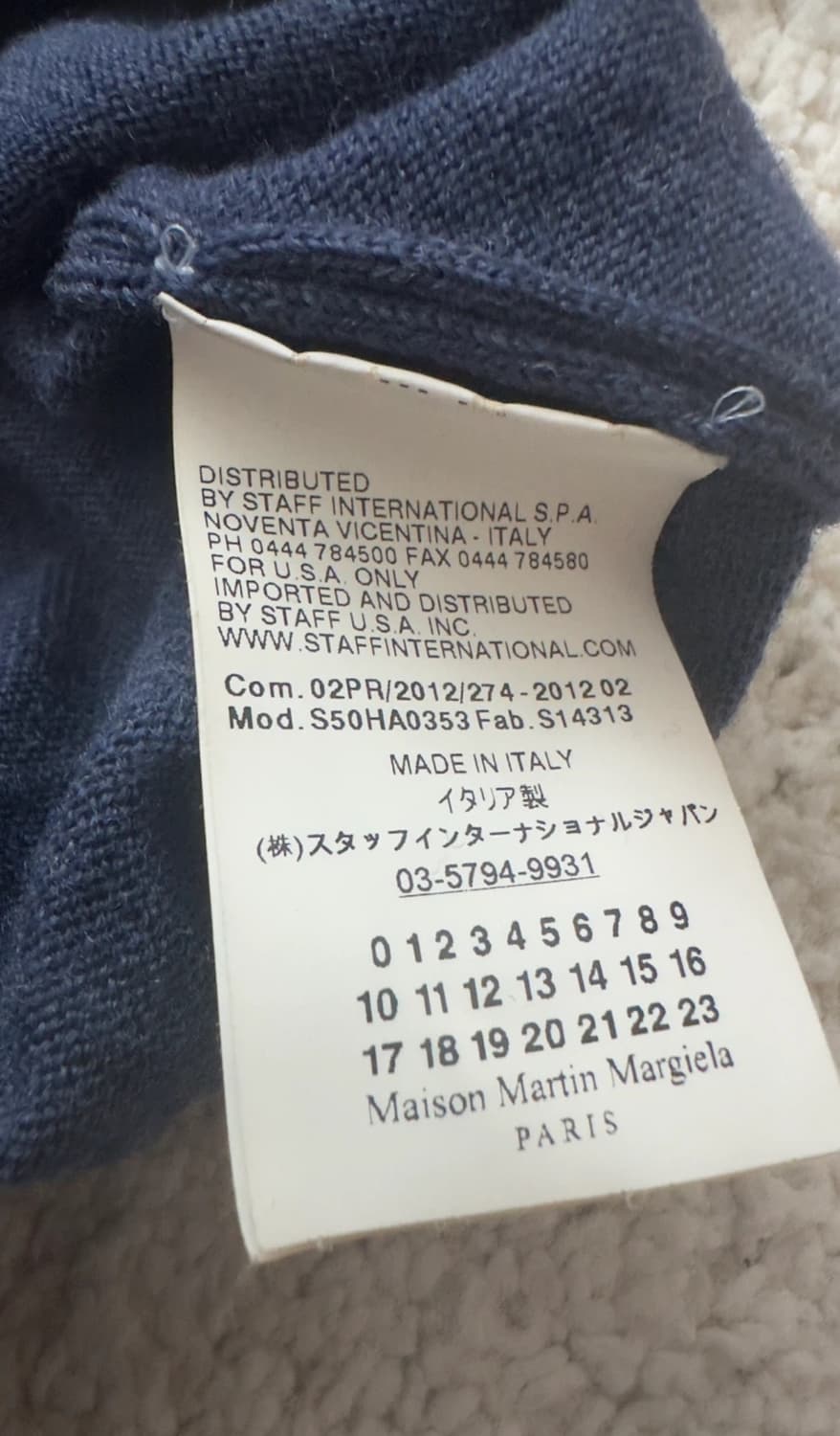 마르지엘라 v넥 니트 상품이미지4