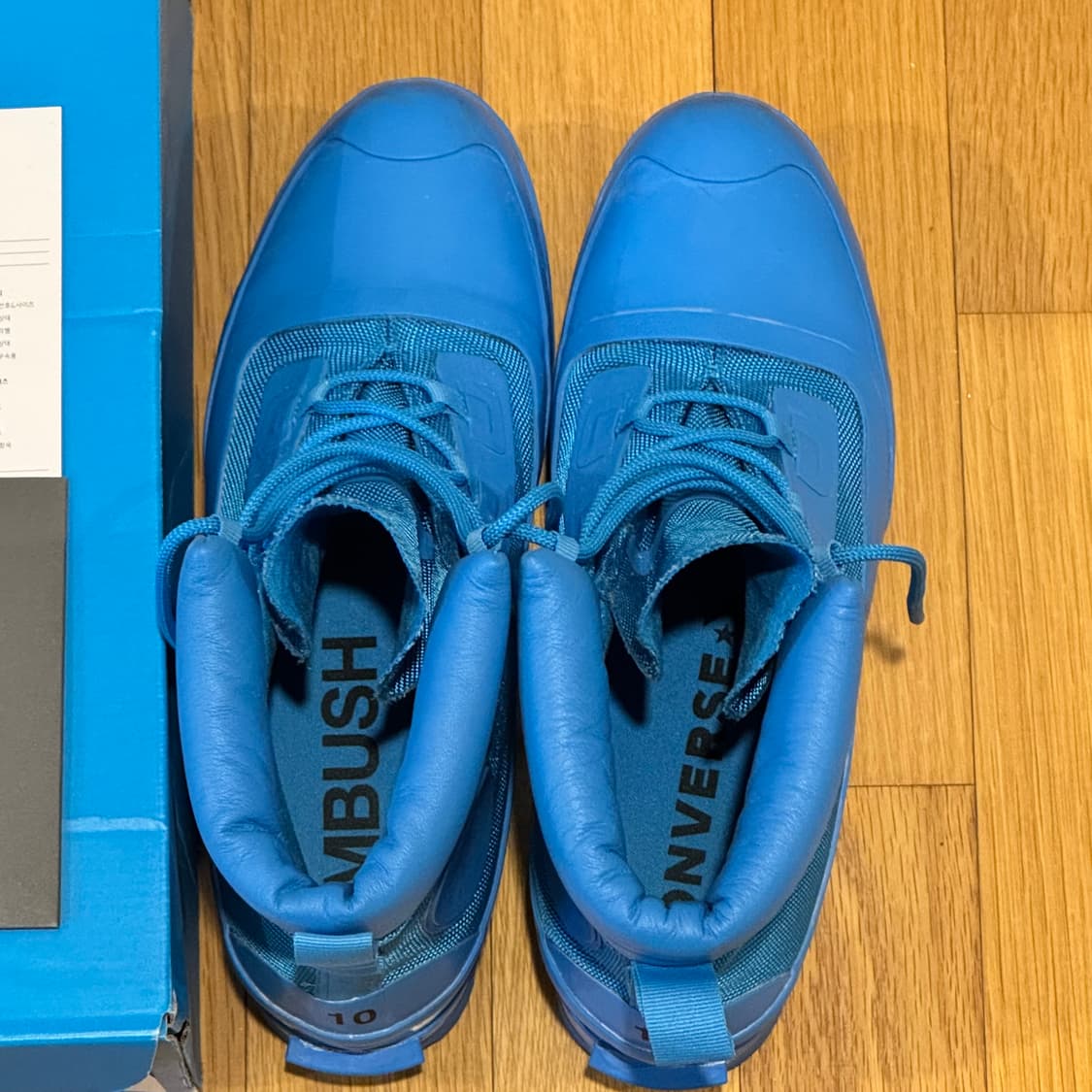 컨버스 x 앰부시 척테일러 덕부츠 하이 블루 UK10 풀박스 상품이미지5