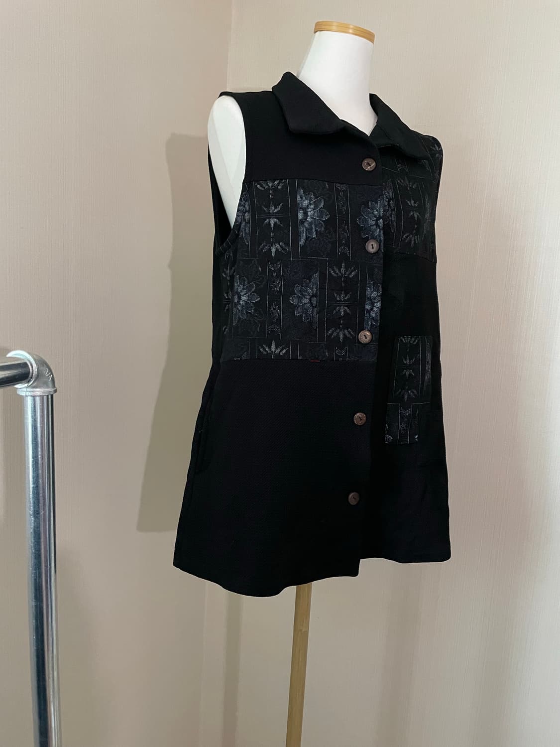 오리엔탈 패턴 레이어드 베스트 상품이미지1