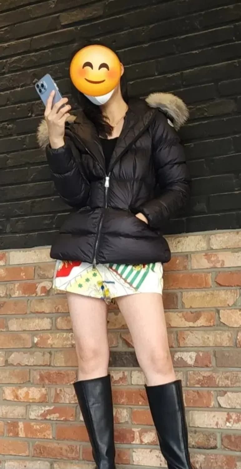 몽클레어 보에드 2사이즈 블랙 천연퍼 상품이미지1