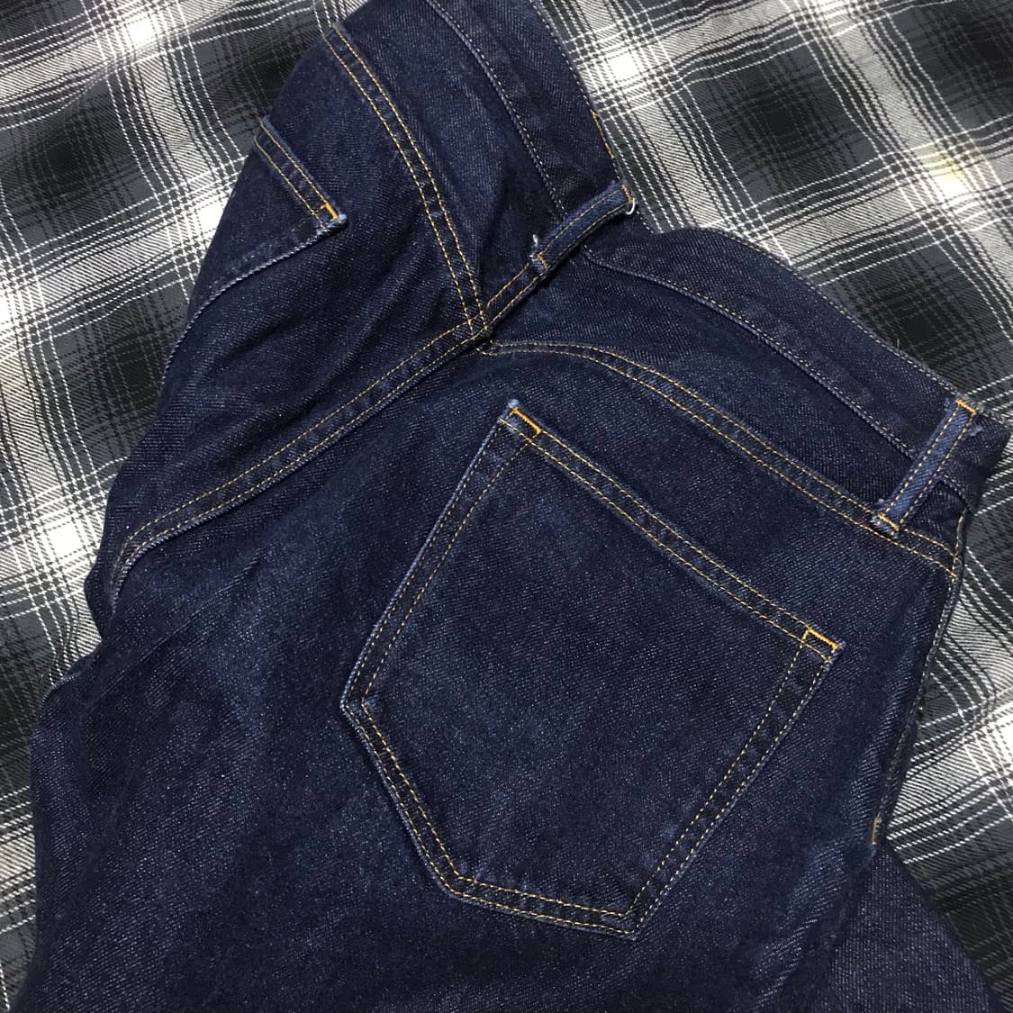 Gu 재팬 와이드 테이퍼드 생지 진청 상품이미지5