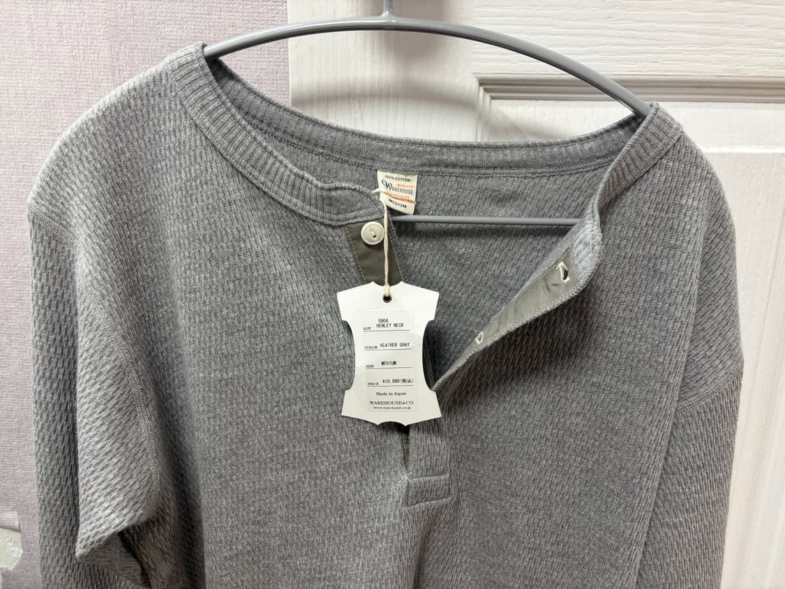 [M]웨어하우스 5904 와플 헨리넥 새상품 상품이미지1