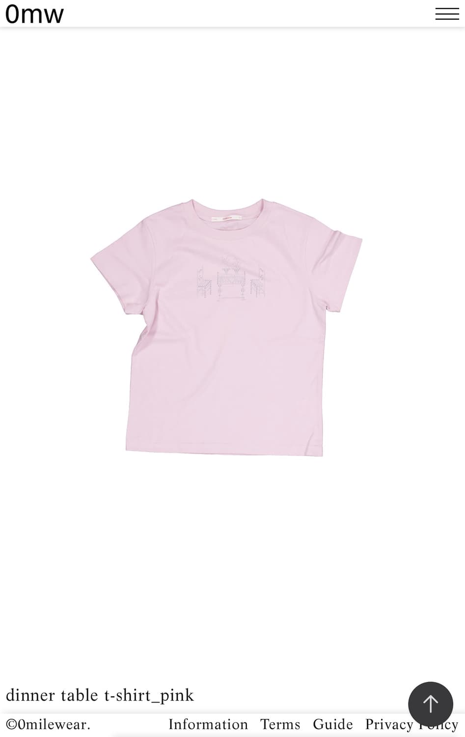 영마일웨어 dinner table T-Pink 상품이미지1