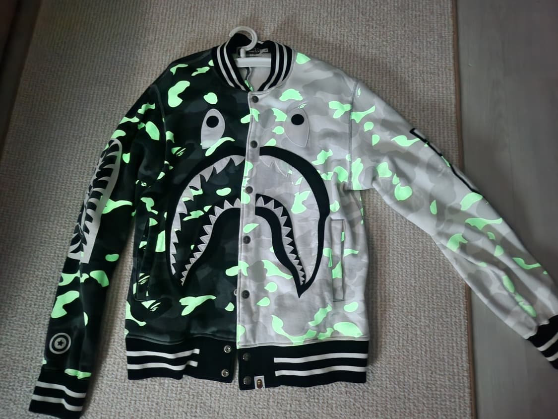 (희귀) 베이프 시티 카모 바시티 자켓 상품이미지1