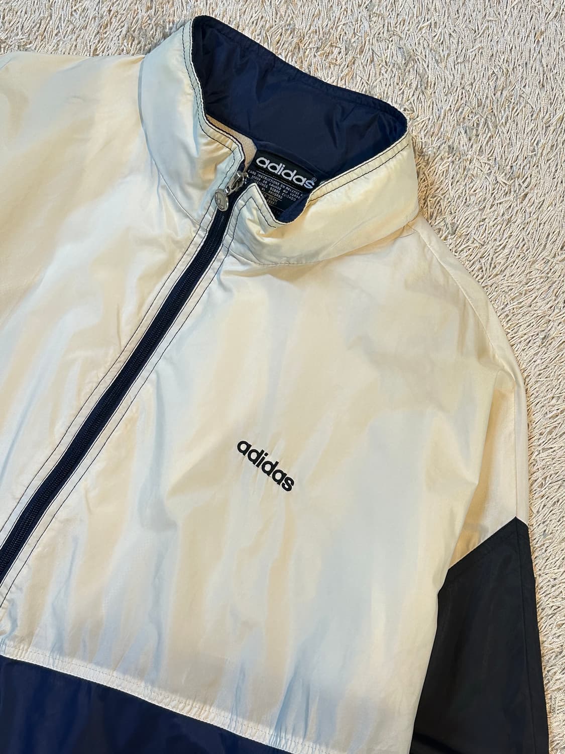 90's 아디다스 올드스쿨 배색 바람막이 자켓 상품이미지2