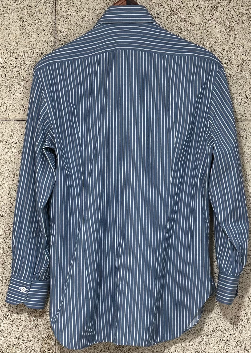 키톤 나폴리 그레이 화이트 스트라이프 셔츠 상품이미지3