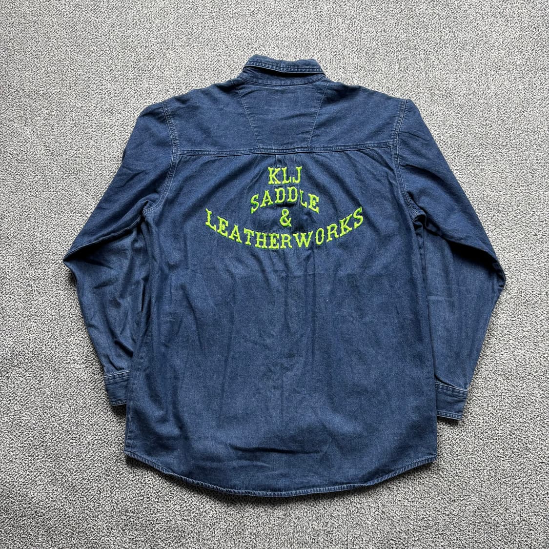 랭글러 USA 00s 자수 워크 데님 셔츠 상품이미지1