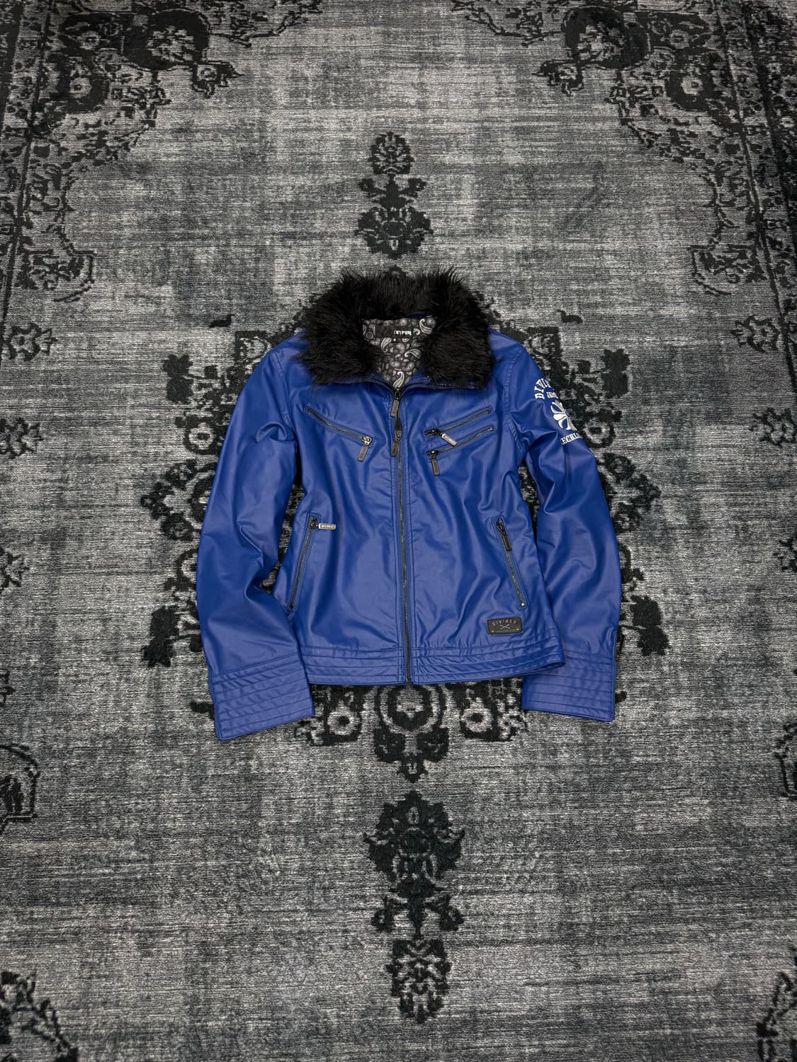 Diviner 00s vkei leather fur jacket 상품이미지2