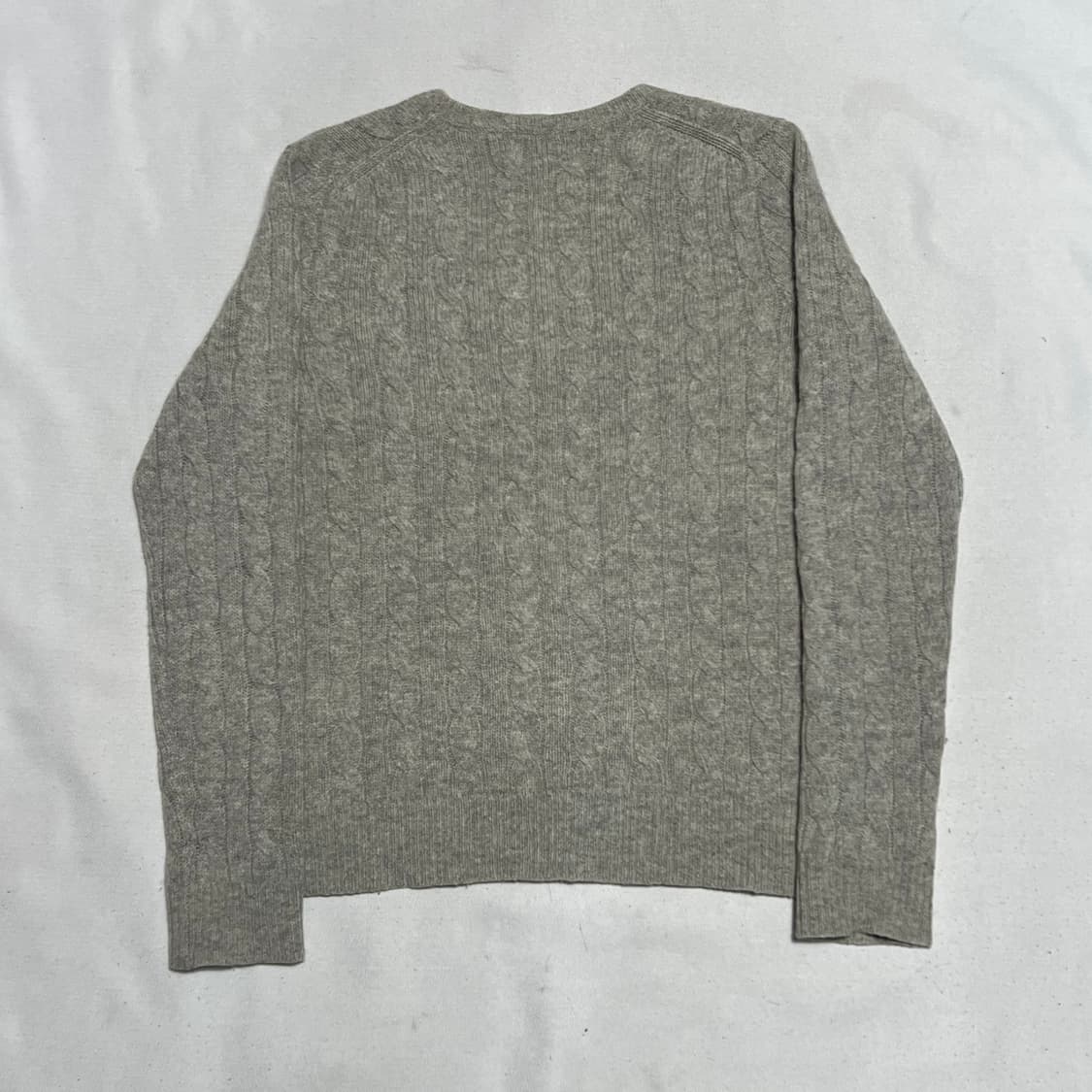 M 폴로랄프로렌 여성용 울 브이넥 케이블 캐시미어 니트 상품이미지3