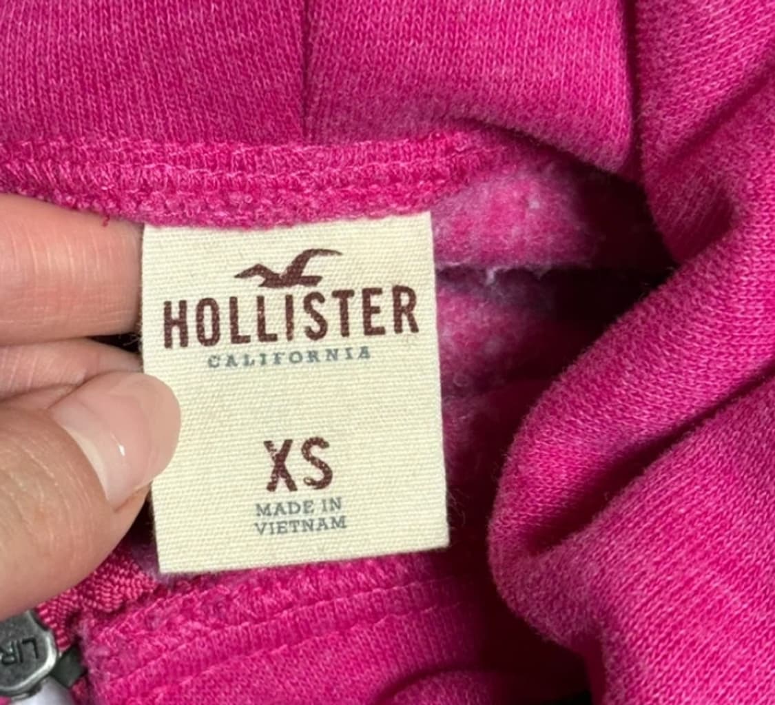 홀리스터1922 y2k핫핑크 후드집업 상품이미지2