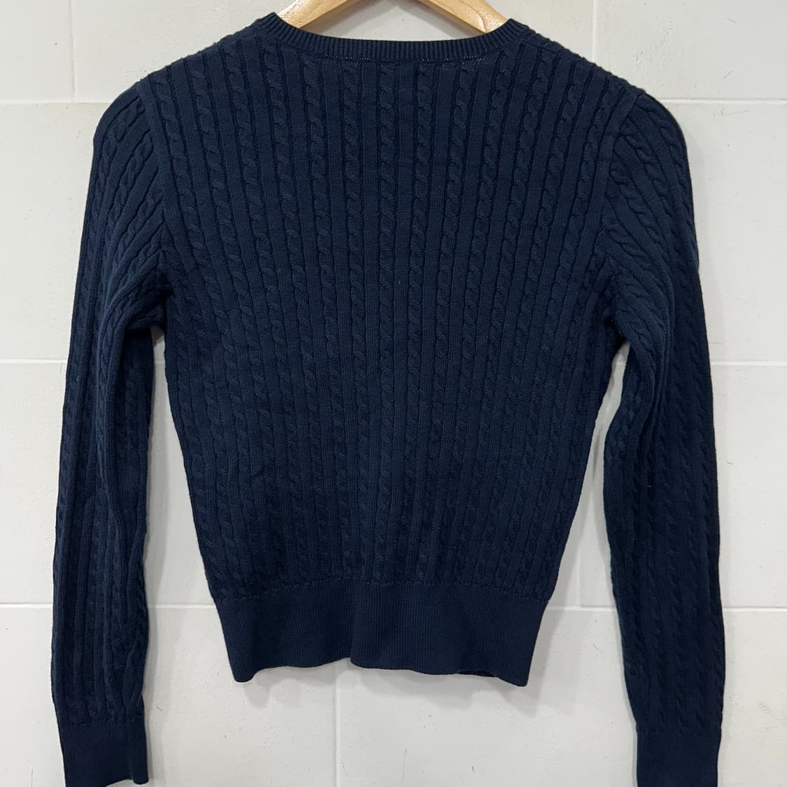 폴로 꽈배기 니트 가디건 상품이미지5