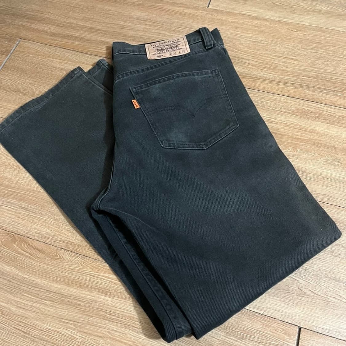 리바이스 607 오렌지탭 블랙데님 상품이미지1