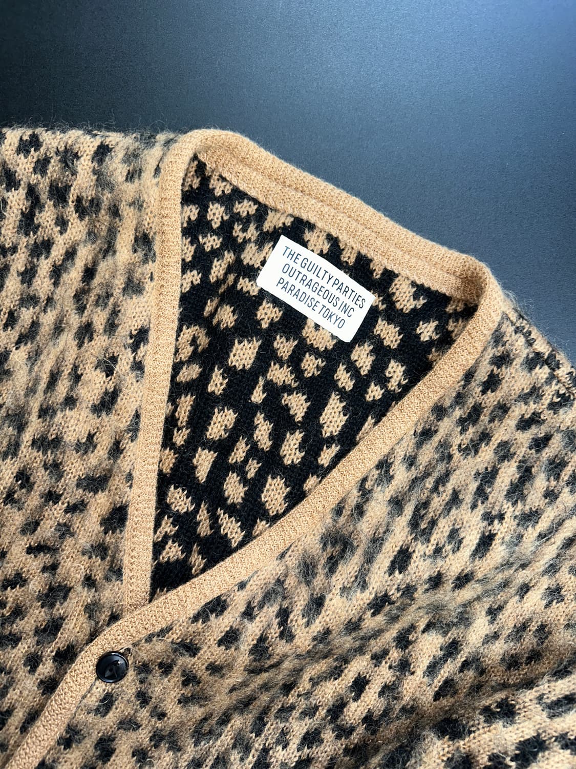 Wackomaria leopard mohair cardigan 상품이미지4