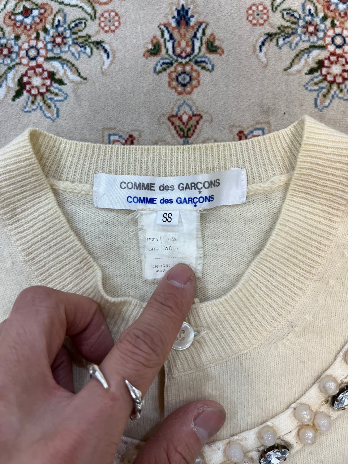 꼼데가르송 x 리지아디아즈 비즈 디테일 가디건 상품이미지3