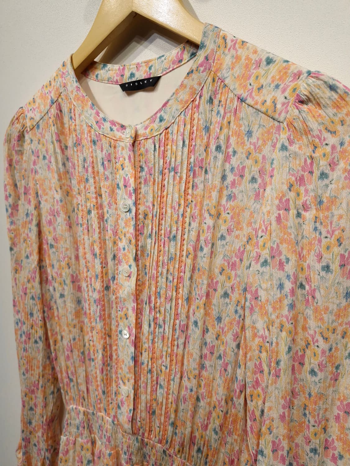 시슬리 SISLEY 에이미 프린트 롱 원피스_호칭42 상품이미지4