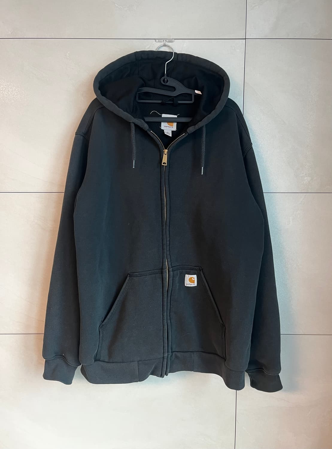 칼하트 미드웨이트 후드집업 블랙 (M size) 상품이미지1