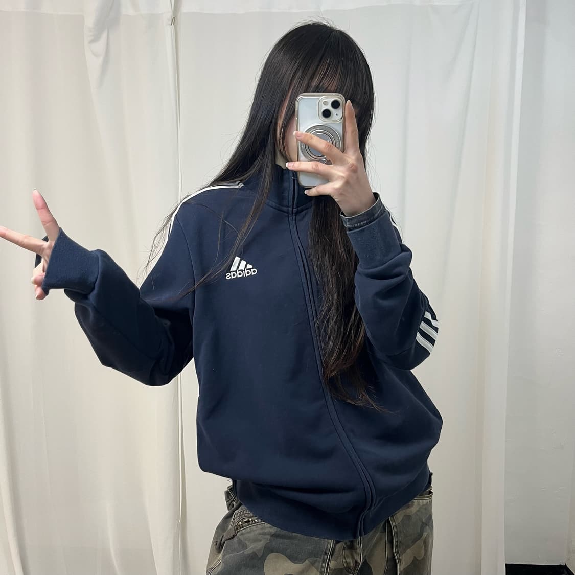 Adidas Navy Cotton Jersey 상품이미지2