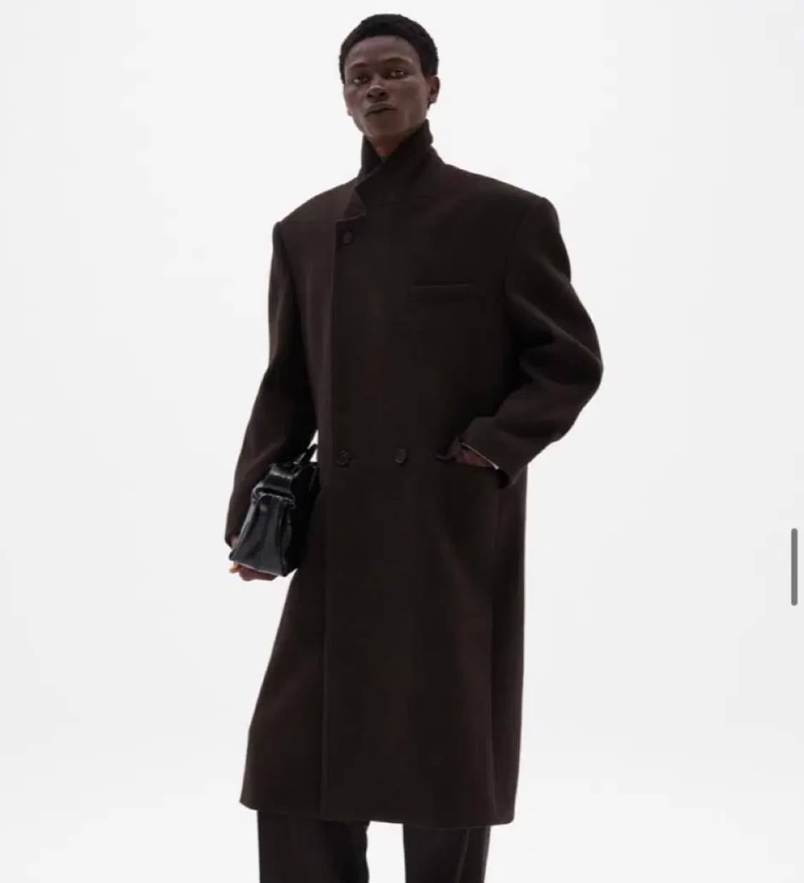 타일레 24fw 더블 브레스트 코트 2사이즈 브라운 상품이미지2