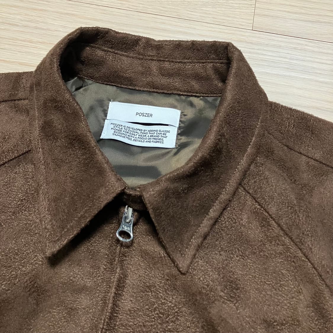 [poszer] 포저 스웨이드 해링턴 자켓 브라운 상품이미지7