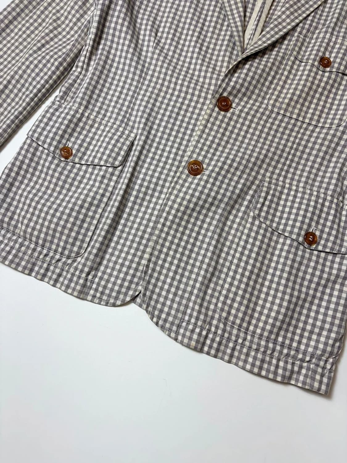 비비안웨스트우드 옴므 버튼 체크 블레이저 자켓 PN9271 상품이미지3