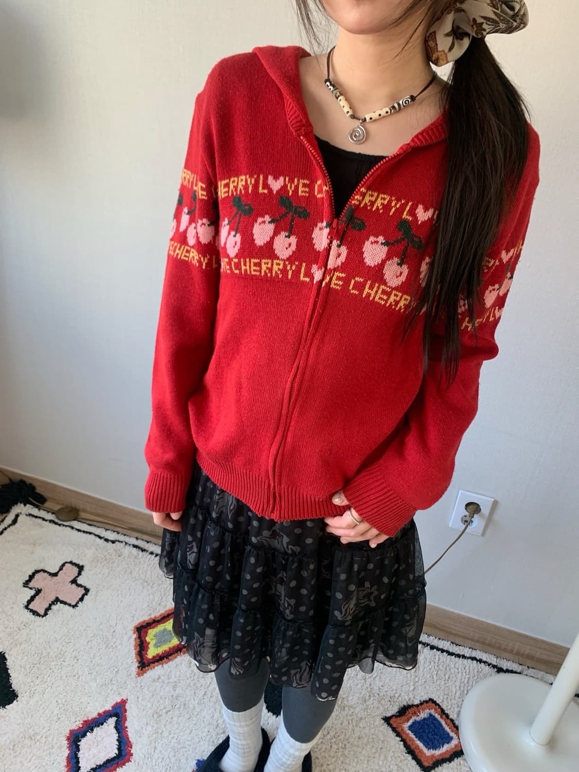 cherry .. hood zip-up 상품이미지3