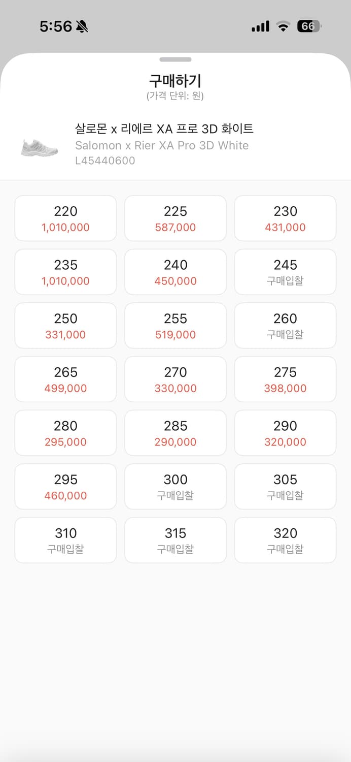 살로몬 리에르 xa pro 3d 275 (새제품) 상품이미지6