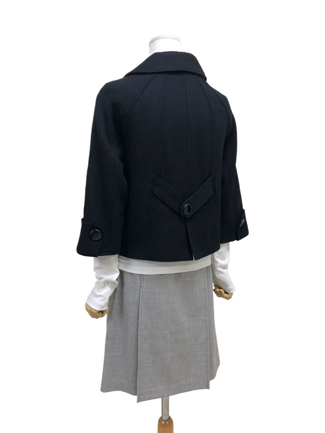 빈티지 블랙 숏 코트 상품이미지7