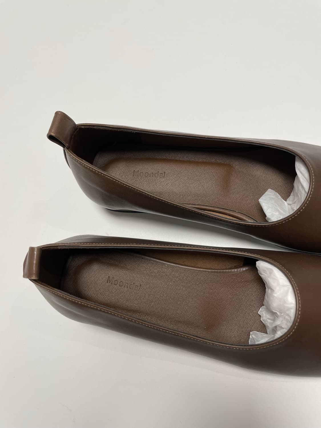 문달 moondal 토스트 플랫 슈즈 245 브라운 새상품 판매 상품이미지3