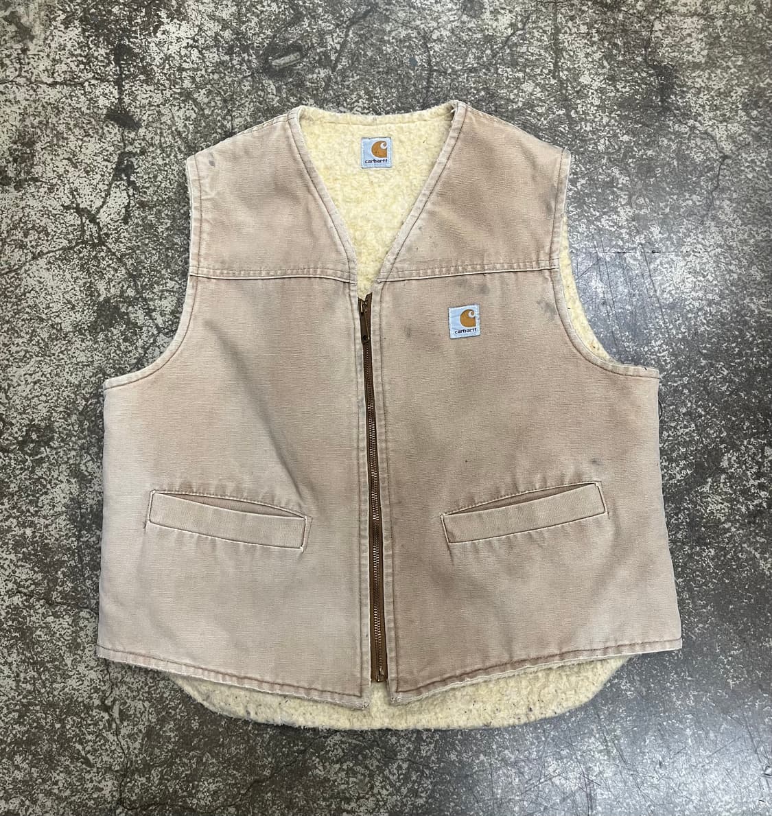 80s 칼하트 샌드스톤 베스트 조끼 상품이미지1