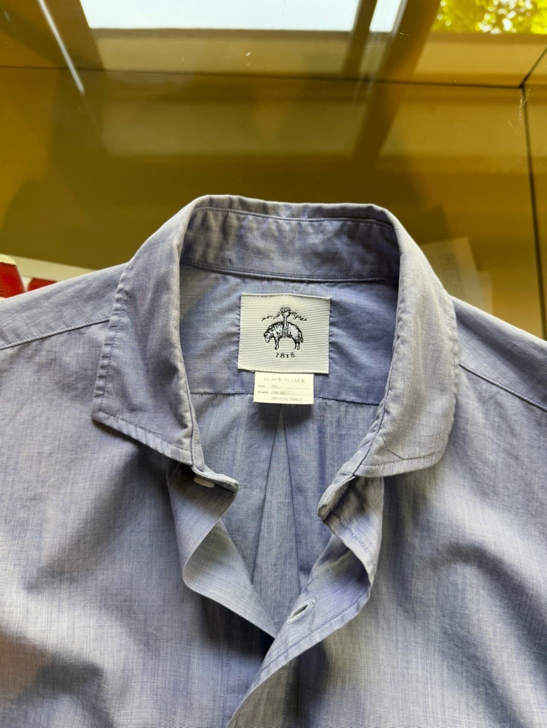 브룩스 브라더스X톰브라운 블랙 플리스 드레스 셔츠 100 상품이미지9