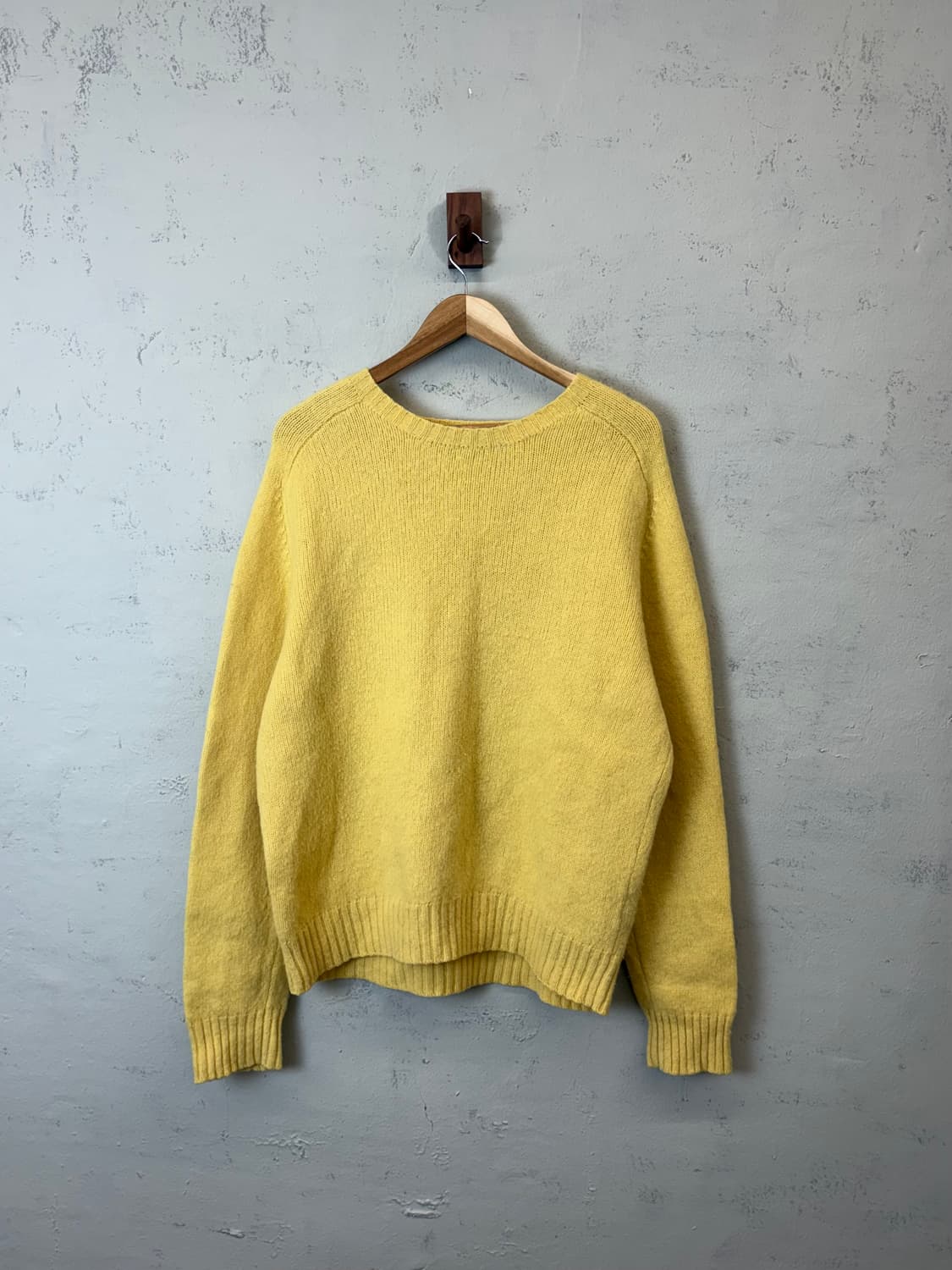 폴로랄프로렌 빈티지 암패치 옐로우 울 니트 상품이미지1