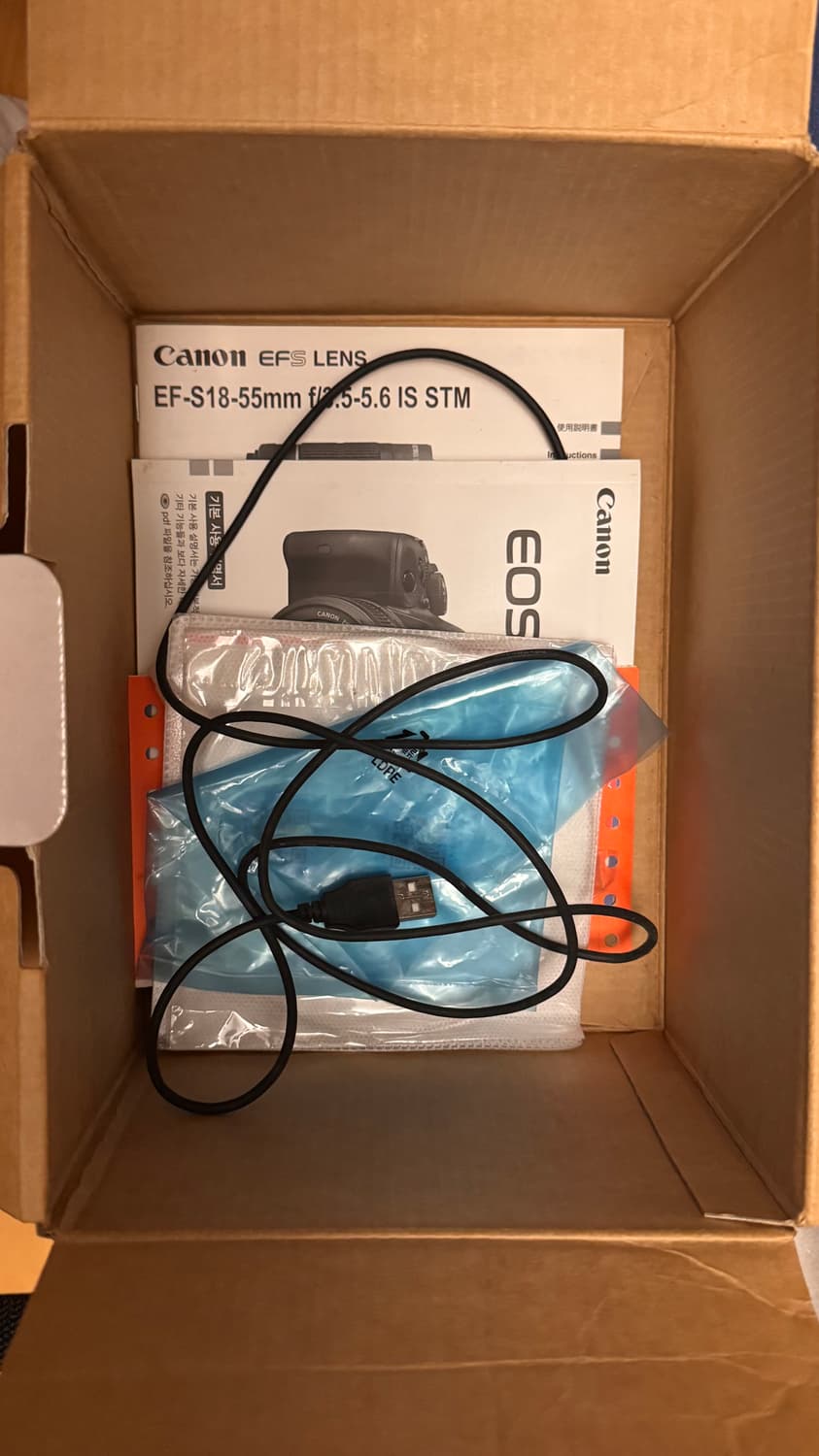 (급처) 캐논 EOS 100D 카메라 + 18-55 렌즈 풀세트 상품이미지7