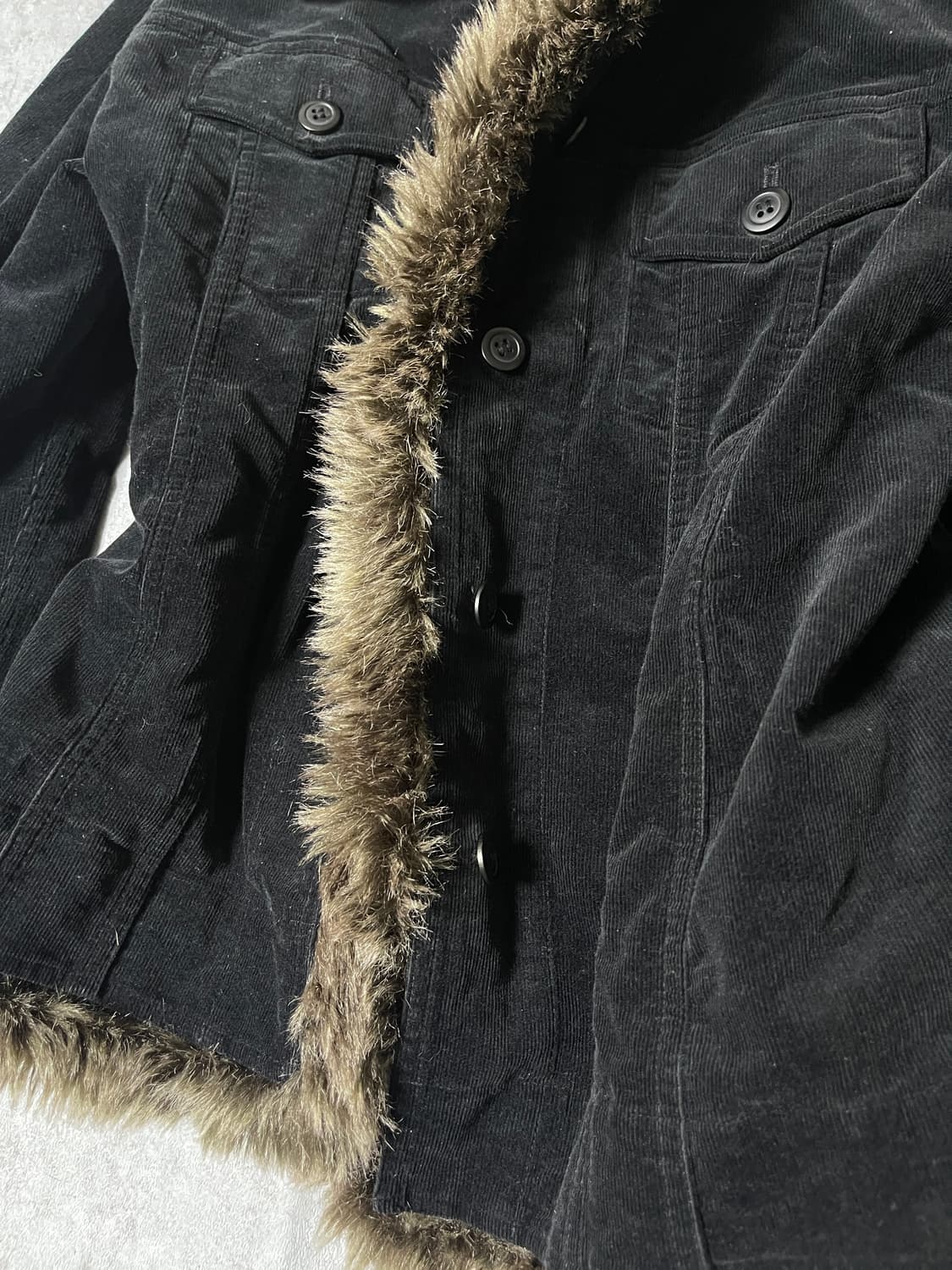 corduroy fur jacket 상품이미지3