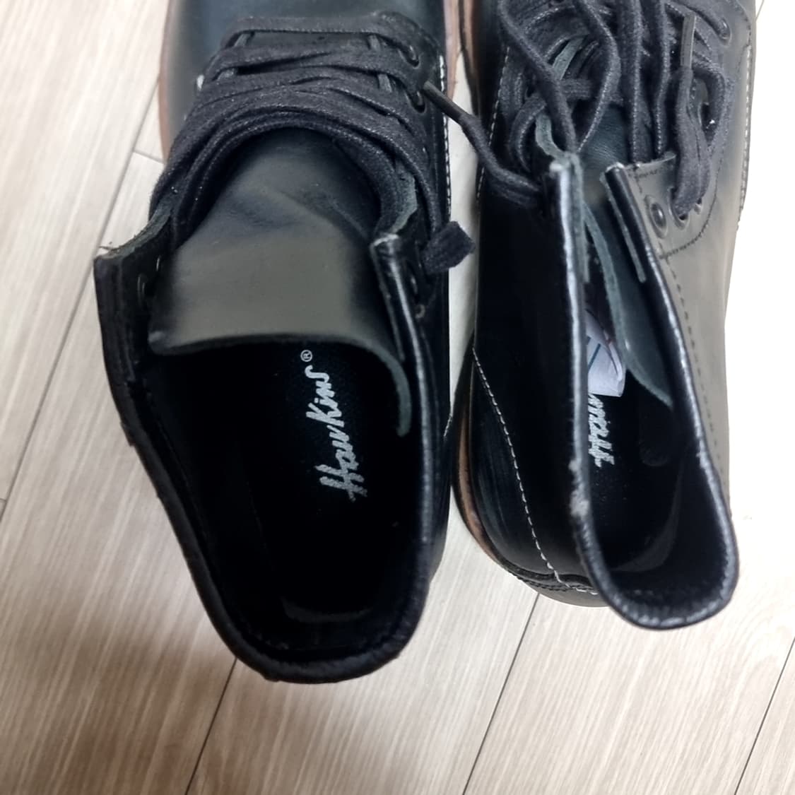 호킨스블랙 레더 워커 부츠(235-240) 상품이미지8