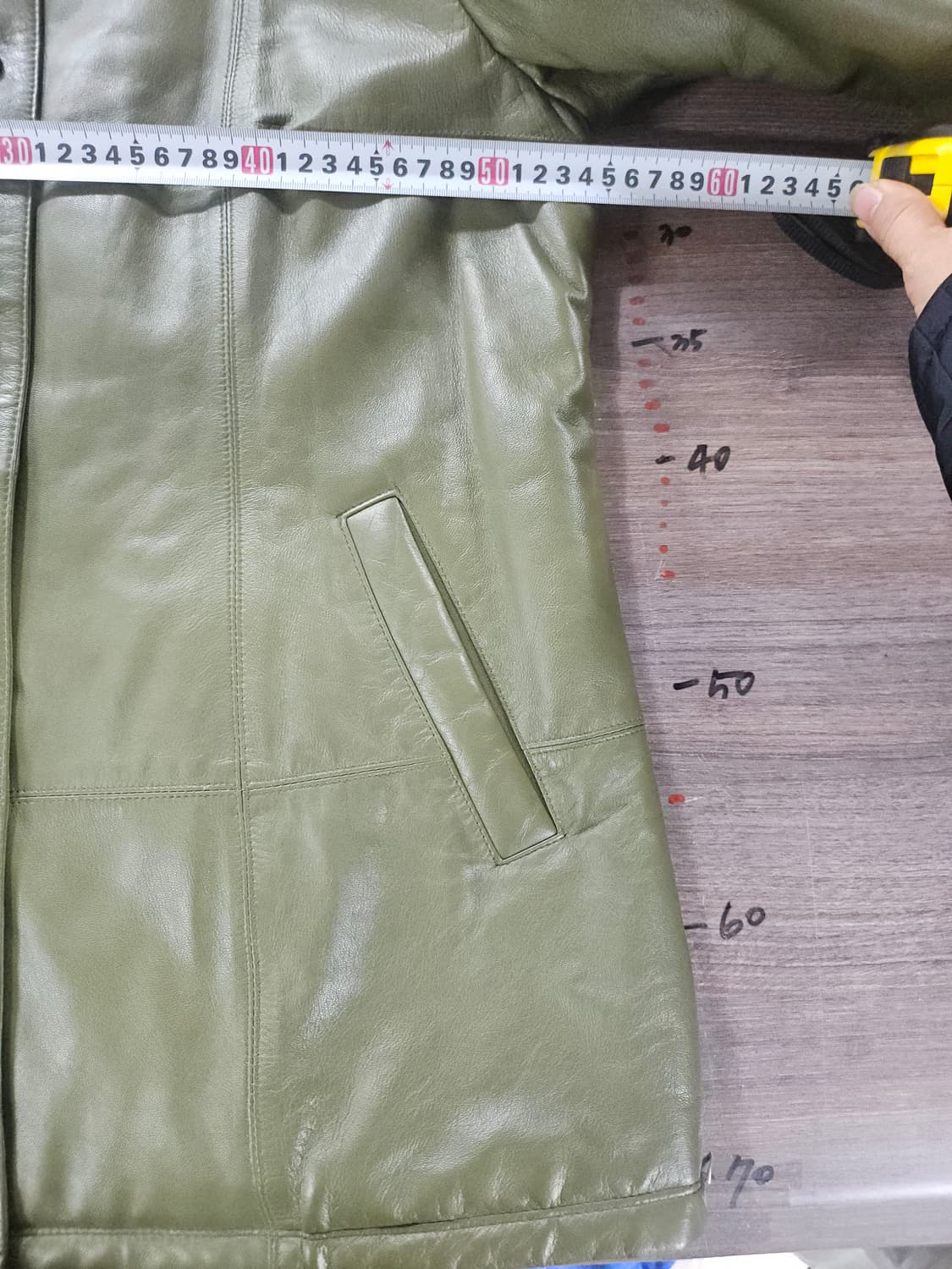 양가죽 그린 코트자켓  F 상품이미지8