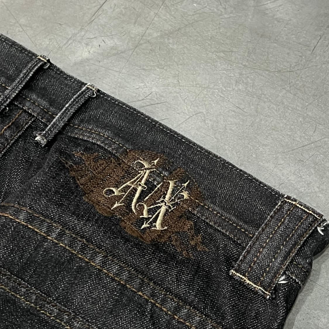  아르마니 익스체인지 자수 데님팬츠 y15549 상품이미지4