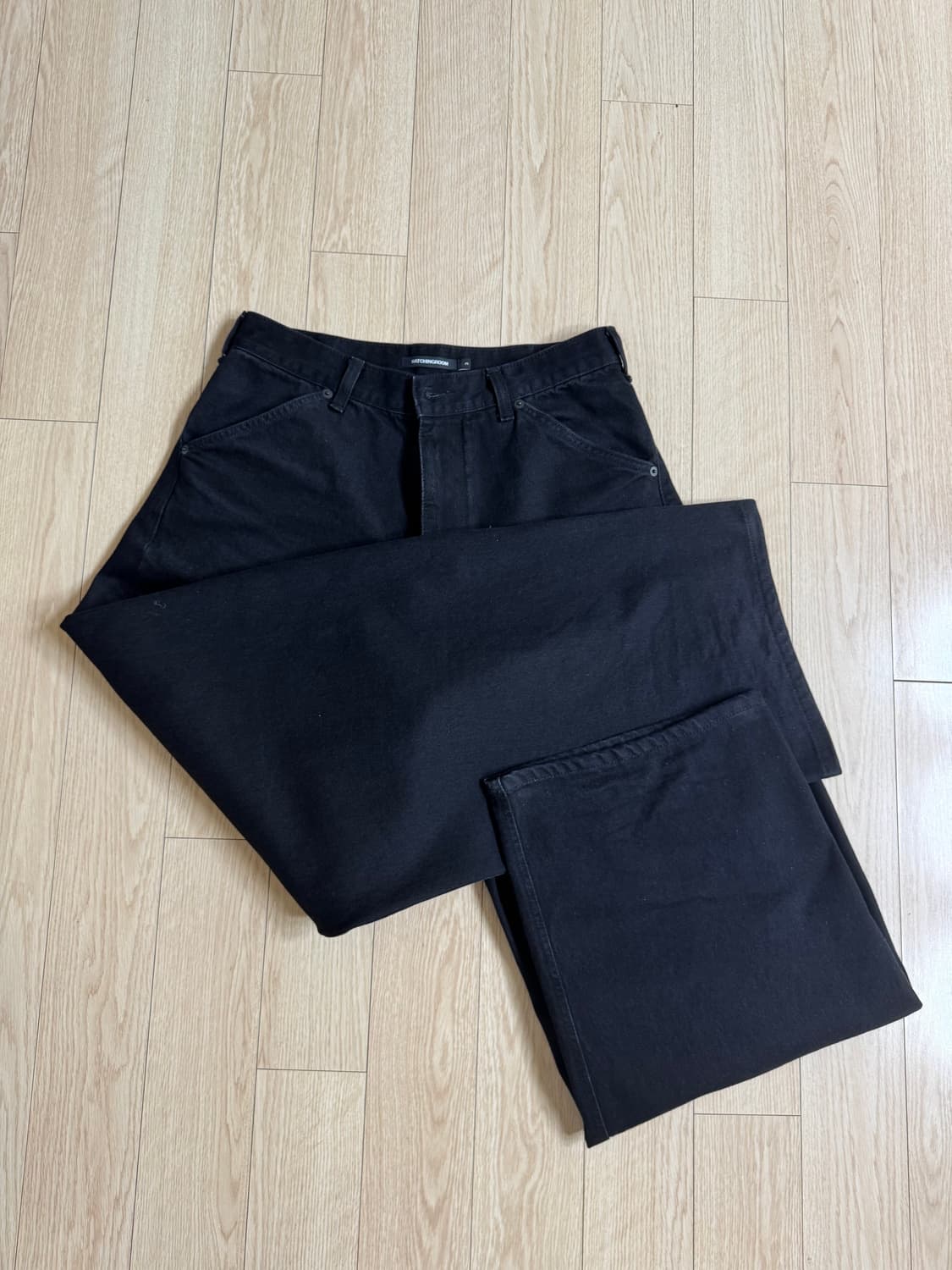 해칭룸 와커진 (와이드 커브진) 제트 블랙 3사이즈 상품이미지2