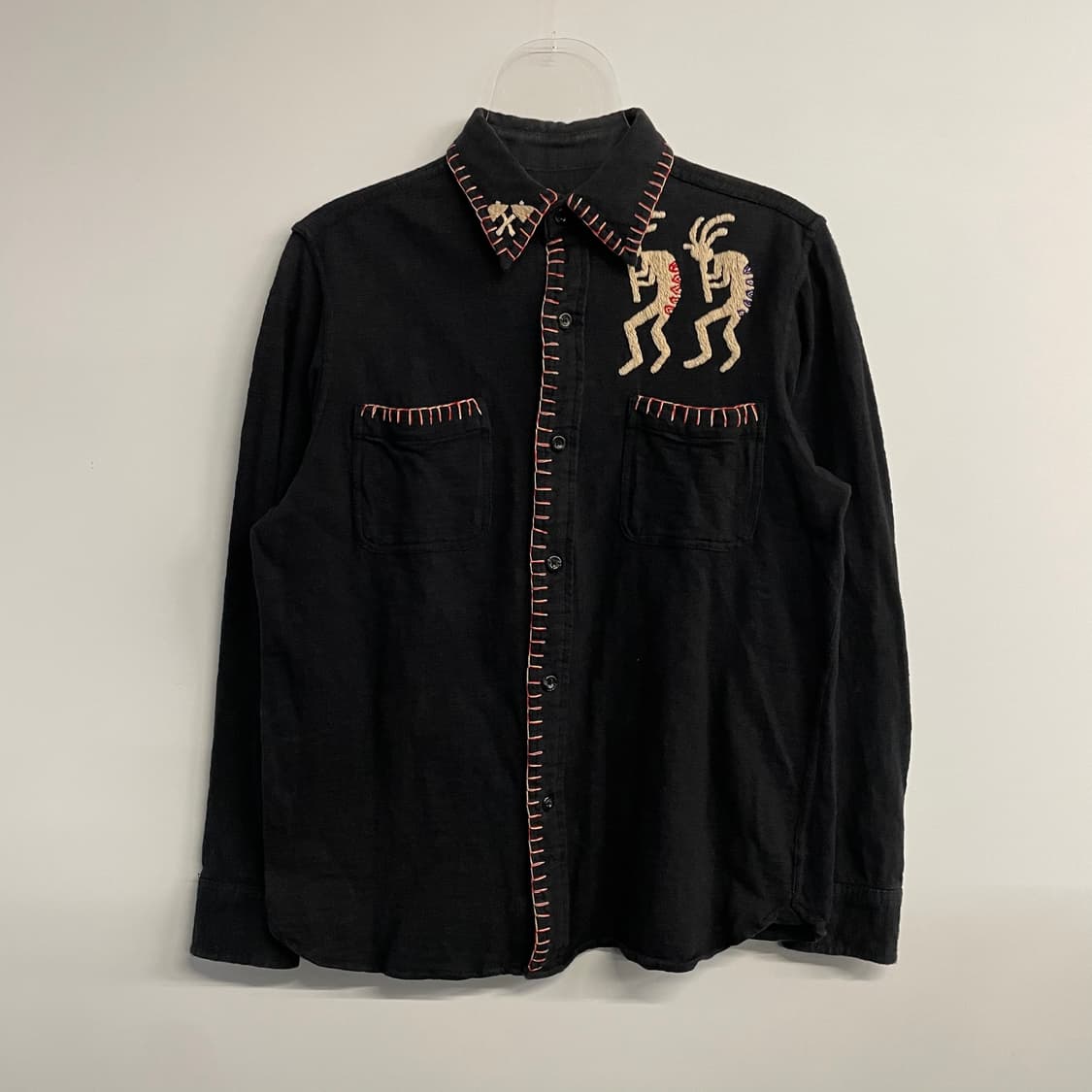 인디언 모터사이클 자수 셔츠 상품이미지2